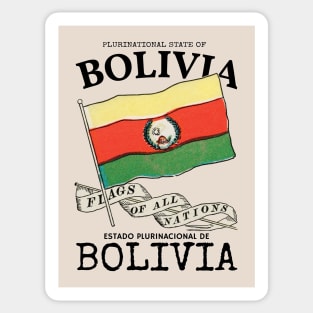 Vintage Flag of Bolivia Sticker